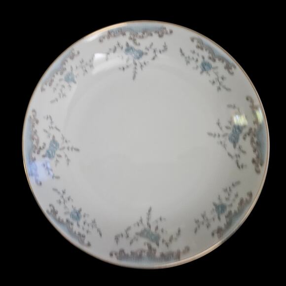 Imperial China Seville 5303 W Dalton 7.5" Bowls Set of 3 Japan Blue Floral Gold - Picture 2 of 6